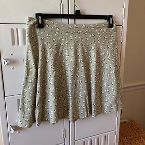 Hollister Sage Green Skater Skirt
